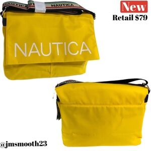 ♻️🆕 Nautica bright yellow Halyard messenger bag